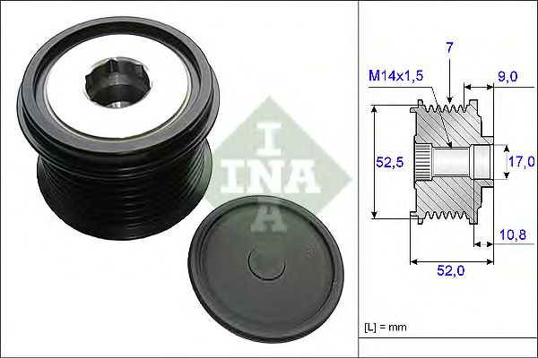 Купить INA 535020910 Шкив генератора TOYOTA CAMRY V40/50 3.5 535020910