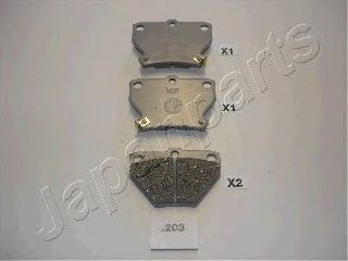 Купить JAPAN PARTS PP203AF Колодки тормозные