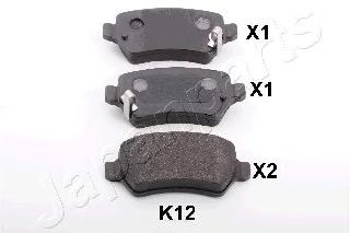 Купить JAPAN PARTS PPK12AF Колодки тормозные
