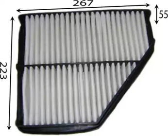 Купить JS ASAKASHI A0498 Фильтр воздушный HY Genesis Coupe/Sedan 2.0L 09-, 3.8L 08- A0498