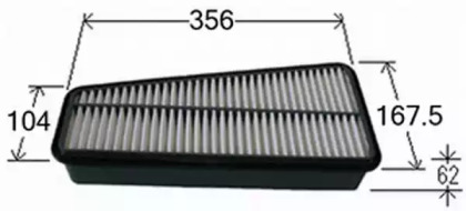 Купить JS ASAKASHI A1011 Фильтр воздушный TOYOTA FORTUNER 4,0 2010 - 2015 TOYOTA TUNDRA 4,0 2006 - 2011 A1011