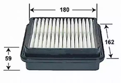 Купить JS ASAKASHI A965J Фильтр воздушный SUZUKI LIANA 1,6 2005 - 2007 SUZUKI LIANA 1,6 2002 - A965J
