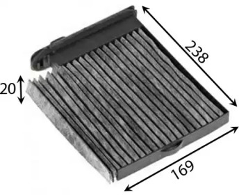 Купить JS ASAKASHI AC2509C Фильтр салонный угольный NISSAN TIIDA 1,5 2007 - 2012 NISSAN TIIDA 1,6 2007 - 2011 AC2509C