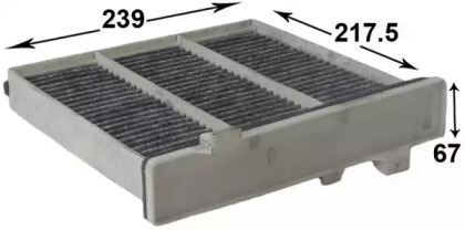 Купить JS ASAKASHI AC3504C Фильтр салонный угольный MITSUBISHI PAJERO 3,2 2009 - MITSUBISHI PAJERO 3,8 2007 - AC3504C