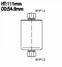 Купить JS ASAKASHI FS613J Фильтр топливный LADA 2112 HATCHBACK 1,6 2005 - 2011 LADA 2111 WAGON 1,5 1996 - 2005 FS613J