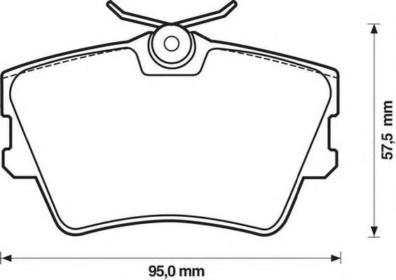 Купить JURID 571875JAS Колодки VW Транспортер (96-) R **X
