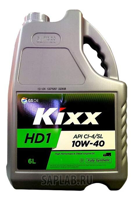 Купить KIXX L2061360E1 Масло моторное Kixx HD1 10w-40 API CI-4/SL, ACEA E7-08/B4/A3-07 6л L2061360E1