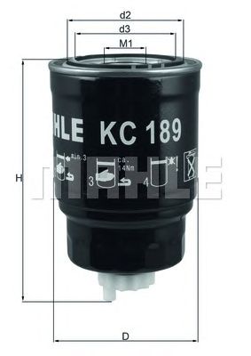 Купить MAHLE KC189 Фильтр топливный