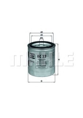 Купить KNECHT/MAHLE KC22 Фильтр топливный