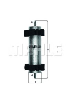 Купить MAHLE KL660 Фильтр топливный