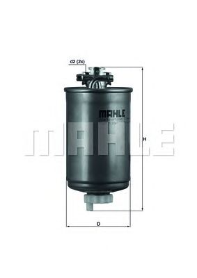Купить MAHLE KL75 Фильтр топливный