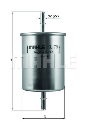 Купить MAHLE KL79 Фильтр топливный