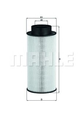 Купить MAHLE KX182D фильтрующий элемент топлива! с обечайкой (бп) H182 D84 d38\ Scania 124R420 04>