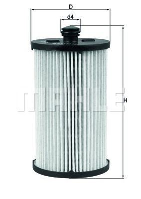 Купить MAHLE KX222D Фильтр топливный