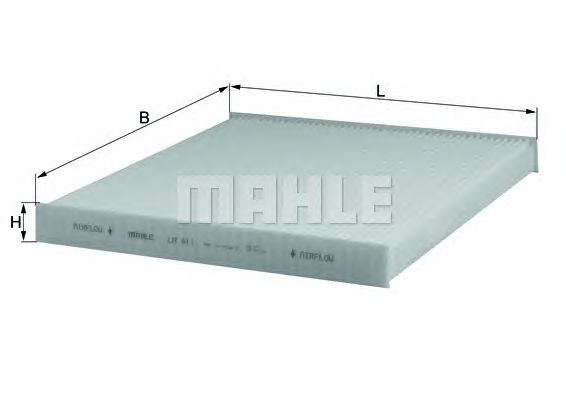 Купить KNECHT/MAHLE LA411 Фильтр салонный LA411
