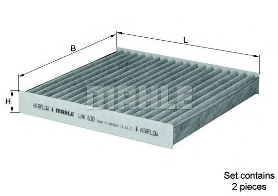 Купить MAHLE LAK630/S Фильтр салона