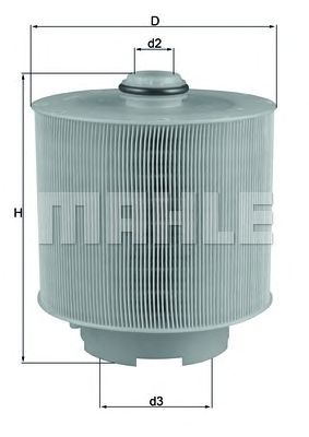 Купить MAHLE LX1006/2D Фильтр воздушный