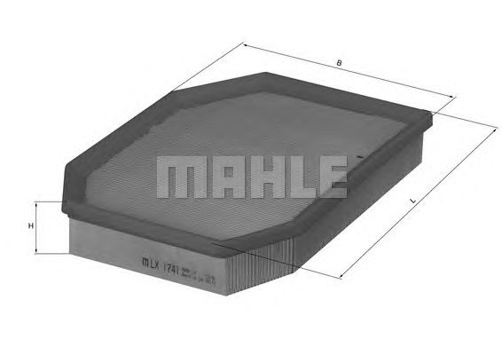 Купить MAHLE LX1741 Фильтр воздушный