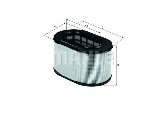 Купить KNECHT/MAHLE LX669 Фильтр воздушный LX669
