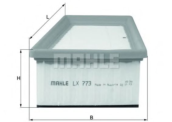 Купить MAHLE LX773 Фильтр воздушный