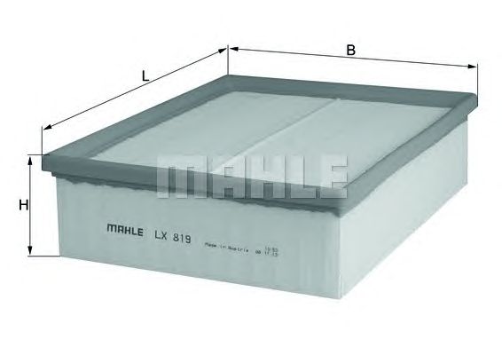 Купить MAHLE LX819 Фильтр воздушный