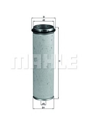 Купить MAHLE LXS42/1 фильтр воздушный! 380-120/105 внутренний для LX227/229\ Iveco, DAF F2500