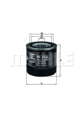 Купить KNECHT/MAHLE OC223 Фильтр масляный OC223