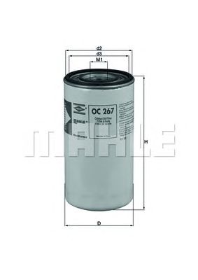 Купить KNECHT/MAHLE OC267 Фильтр масляный OC267