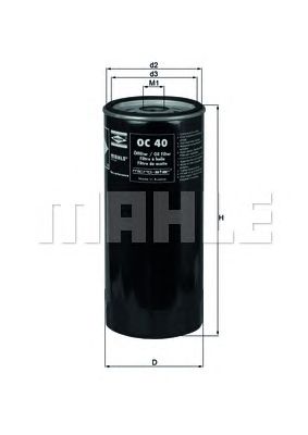 Купить KNECHT/MAHLE OC40 Фильтр масляный OC40