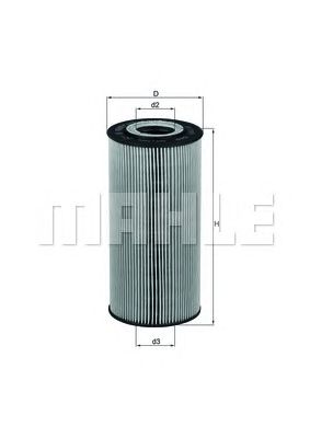Купить MAHLE OX123/1D Фильтр масляный