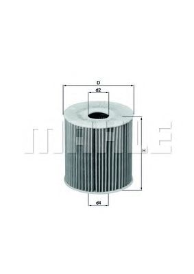 Купить MAHLE OX149D Фильтр масляный