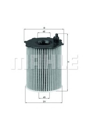 Купить MAHLE OX171/2D Фильтр масляный