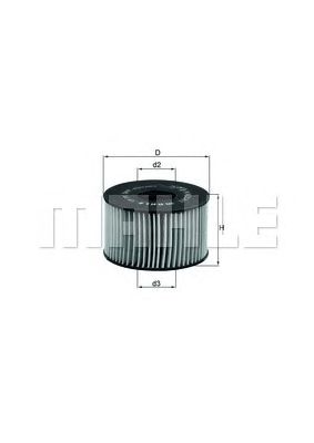 Купить MAHLE OX191D Фильтр масляный