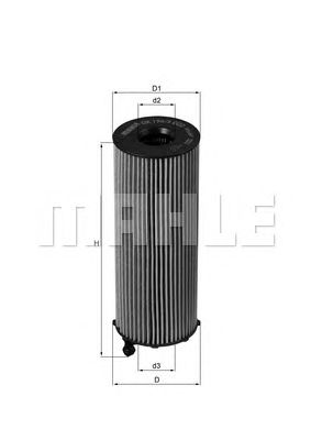 Купить MAHLE OX196/3D Фильтр масляный
