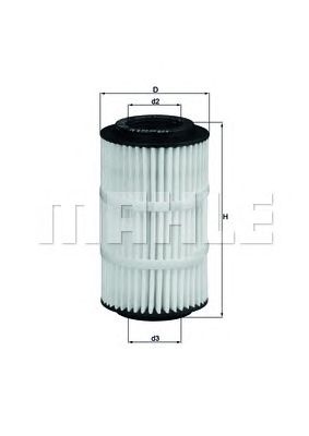 Купить MAHLE OX345/7D Фильтр масляный
