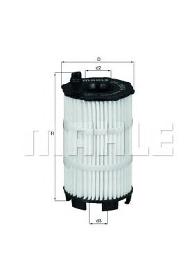 Купить MAHLE OX350/4D Фильтр масляный