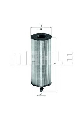 Купить MAHLE OX361/4D Фильтр масляный