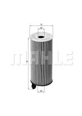 Купить MAHLE OX404D Фильтр масляный