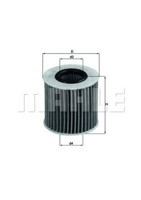 Купить MAHLE OX414D1 Фильтр масляный