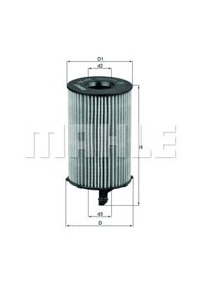 Купить MAHLE OX420D Фильтр масляный