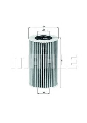 Купить MAHLE OX554D2 Фильтр масляный