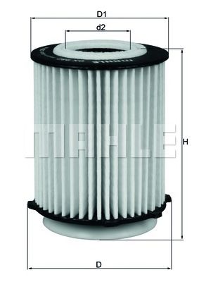 Купить MAHLE OX982D Фильтр масляный