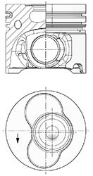 Купить KOLBENSCHMIDT 41091600 Поршень ДВС PISTON VW 81,01