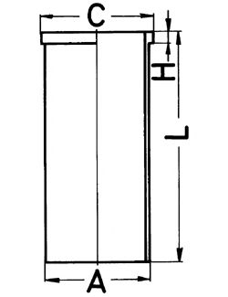 Купить KOLBENSCHMIDT 89449190 Гильза цилиндра DRY CYLINDER LINER NISSAN 96