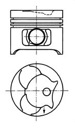 Купить KS 91372620 Поршень ДВС MB 2.3D/2.9D OM601/OM602 =89 2.5x2x3 +0.50 88>
