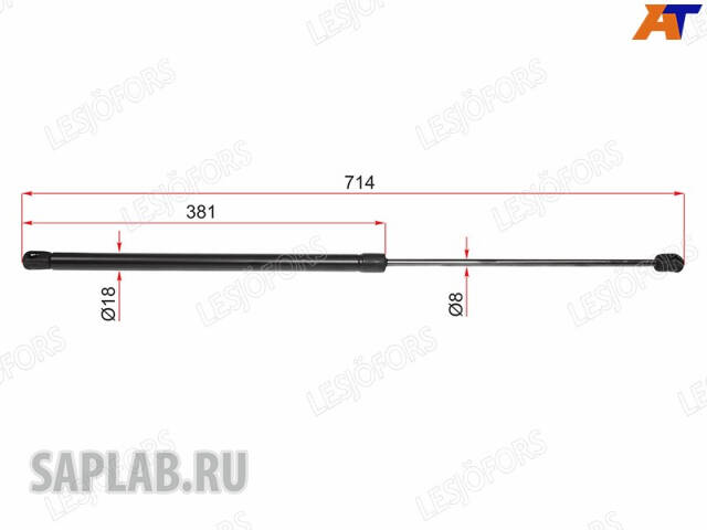 Купить LESJOFORS 8092501 Амортизатор капота