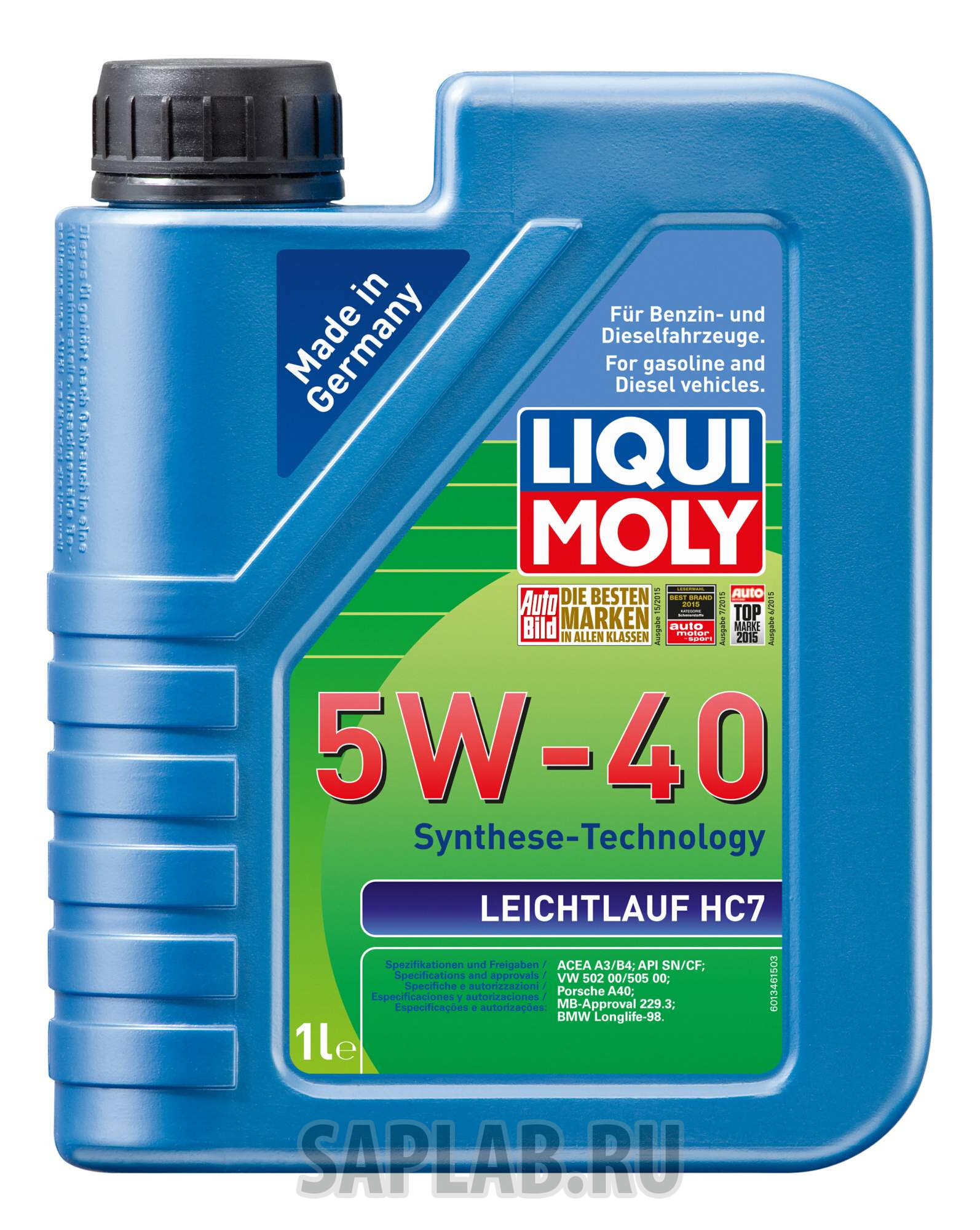 Купить LIQUI MOLY 1346 НС-синт. мот.масло Leichtlauf HC 7 5W-40 SN A3/B4 (1л) (2308) 1346