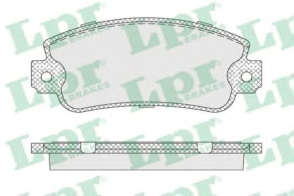 Купить LPR 05P007 Комплект тормозных колодок 05P007