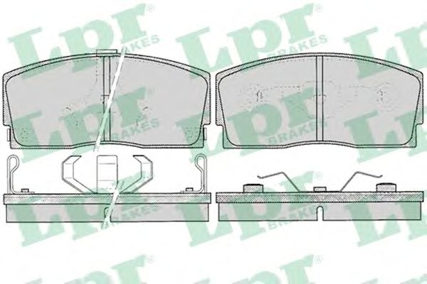 Купить LPR 05P055 Комплект тормозных колодок 05P055