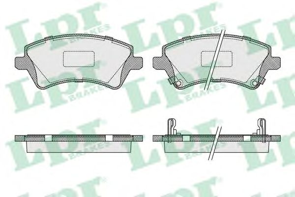 Купить LPR 05P1002 Комплект тормозных колодок 05P1002